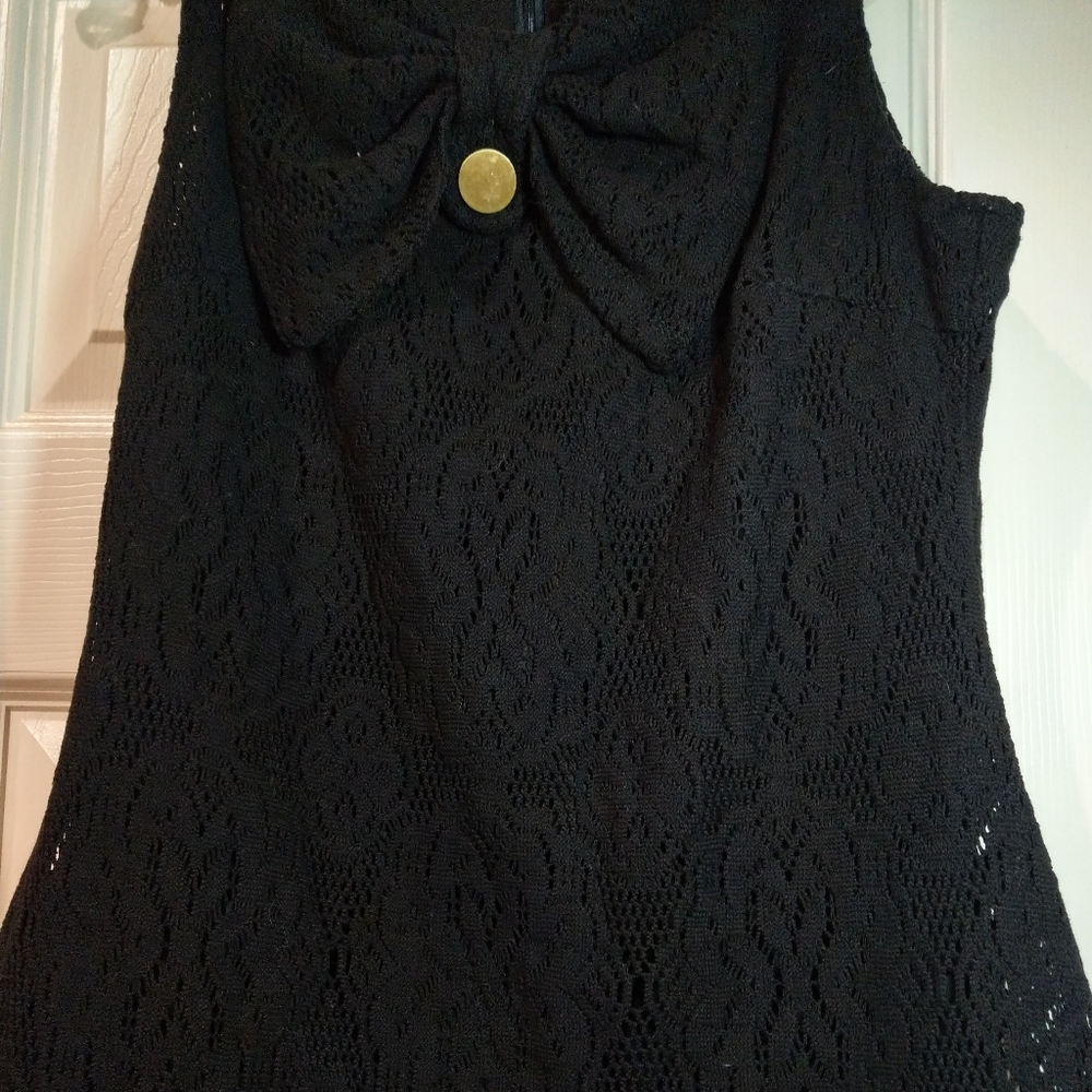 Black Tulle sleeveless shirt